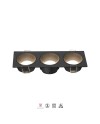 ANTILLA * EMPOTRABLE Mini GU10 3L  NEGRO